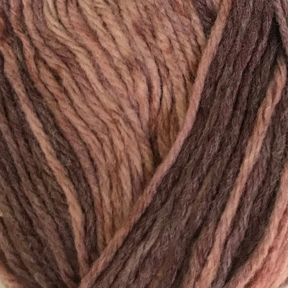 Ball of yarn with a label on a light background