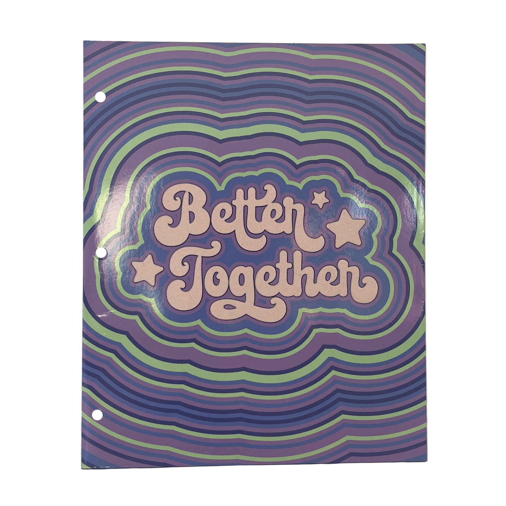 Cover with 'Better Together' text on a wavy patterned background