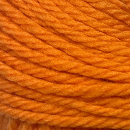 Close-up of bright orange yarn