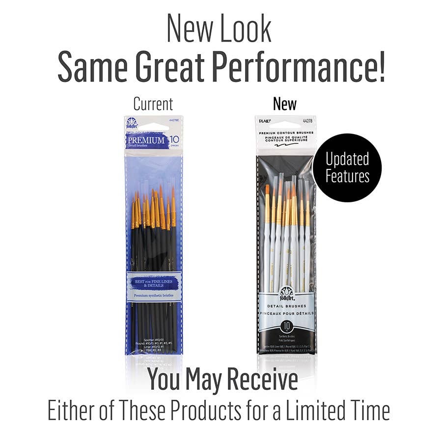 Folkart ® Detail Brush Set, 10-Piece