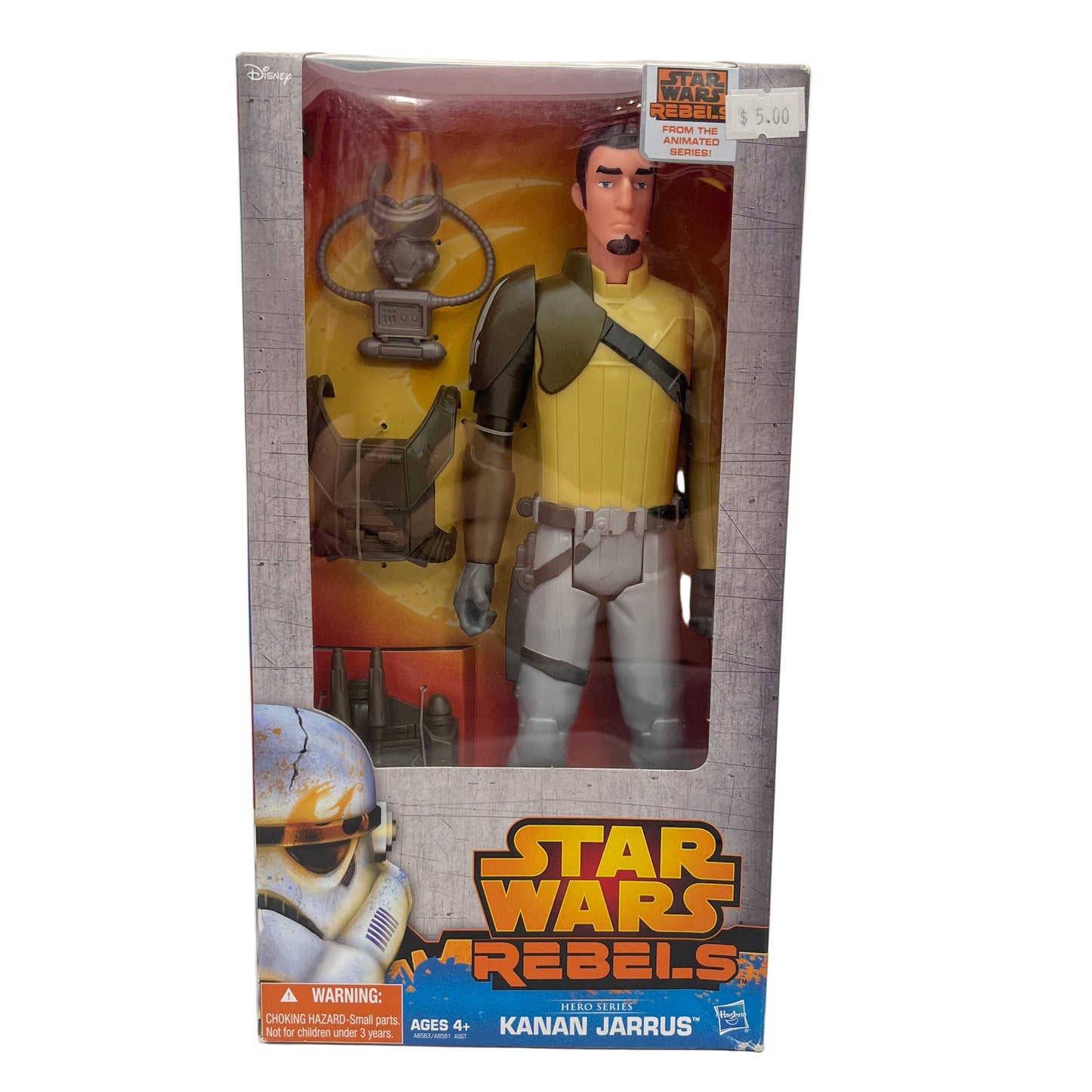 Star Wars Rebels Kanan Jarrus action figure in packaging on a white background