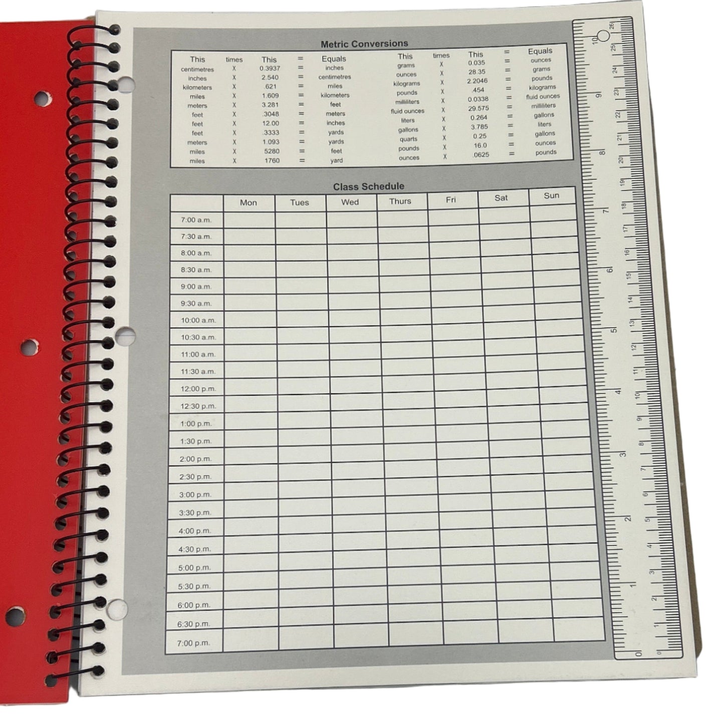 Calendar with a grid layout on a gray background