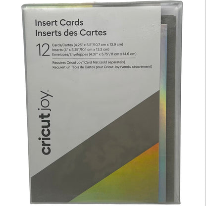 Cricut Joy card packaging with product details on a white background