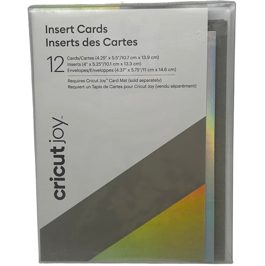 Cricut Joy card packaging with product details on a white background