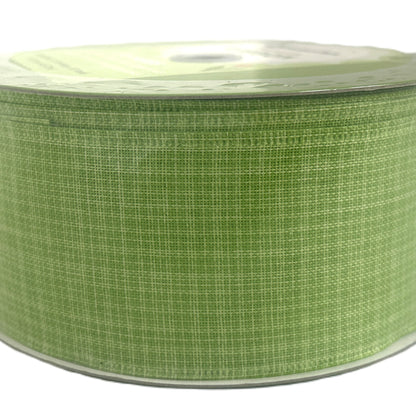 Lime Green - 2.5” x 50 yds - Wire Edged Premium Ribbon