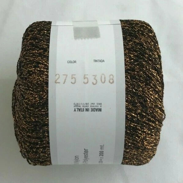 Ball of yarn with a label on a white background