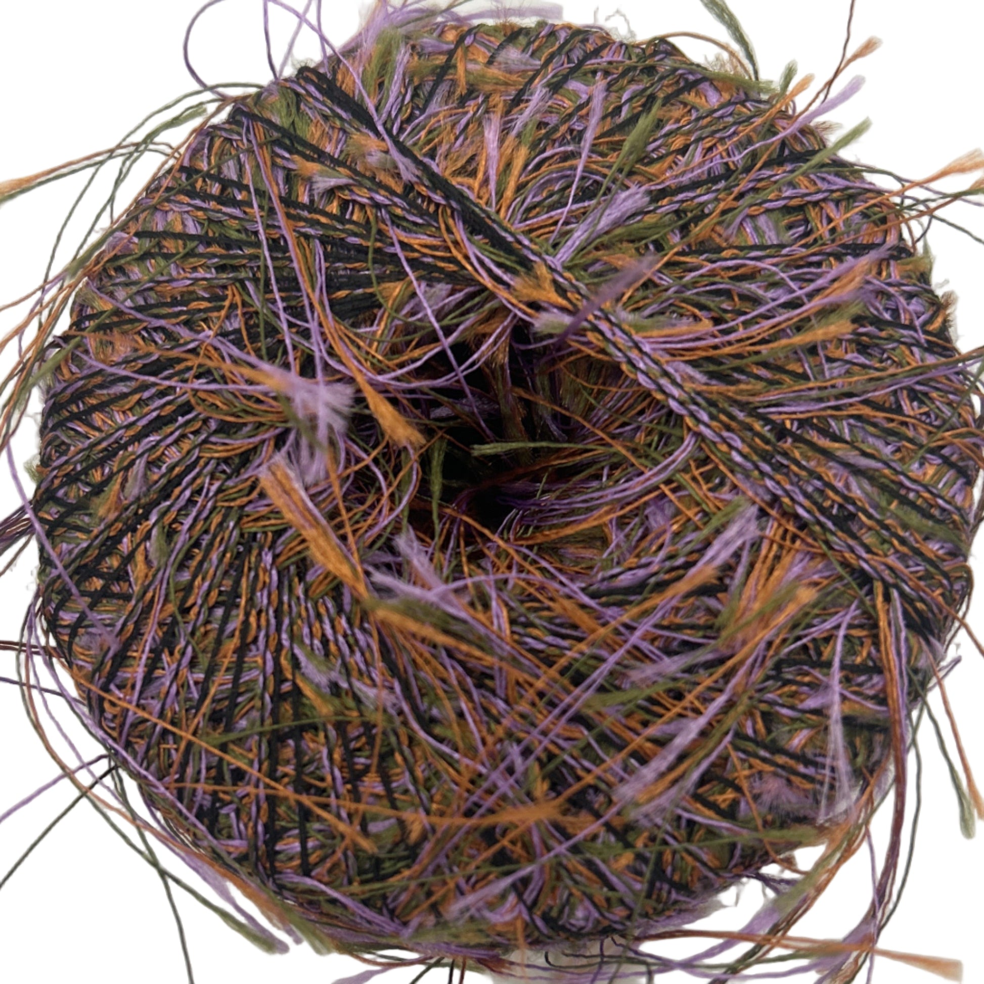 Artificial bird's nest made of twigs on a white background