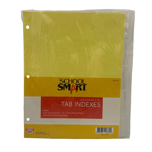 Pack of School Smart tab indexes in clear plastic packaging on a white background