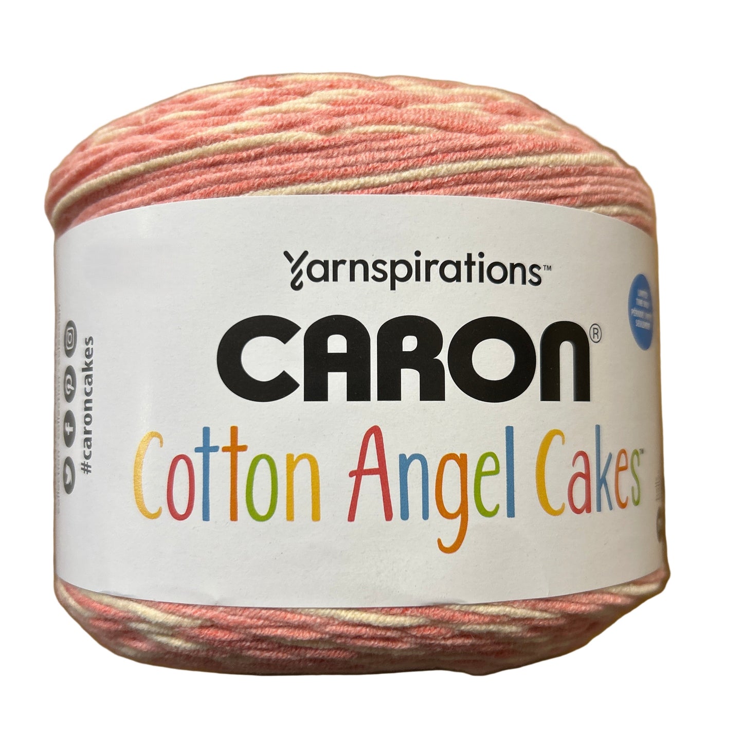 Caron Cotton Angel Cakes Yarn - Strawberry Shortcake