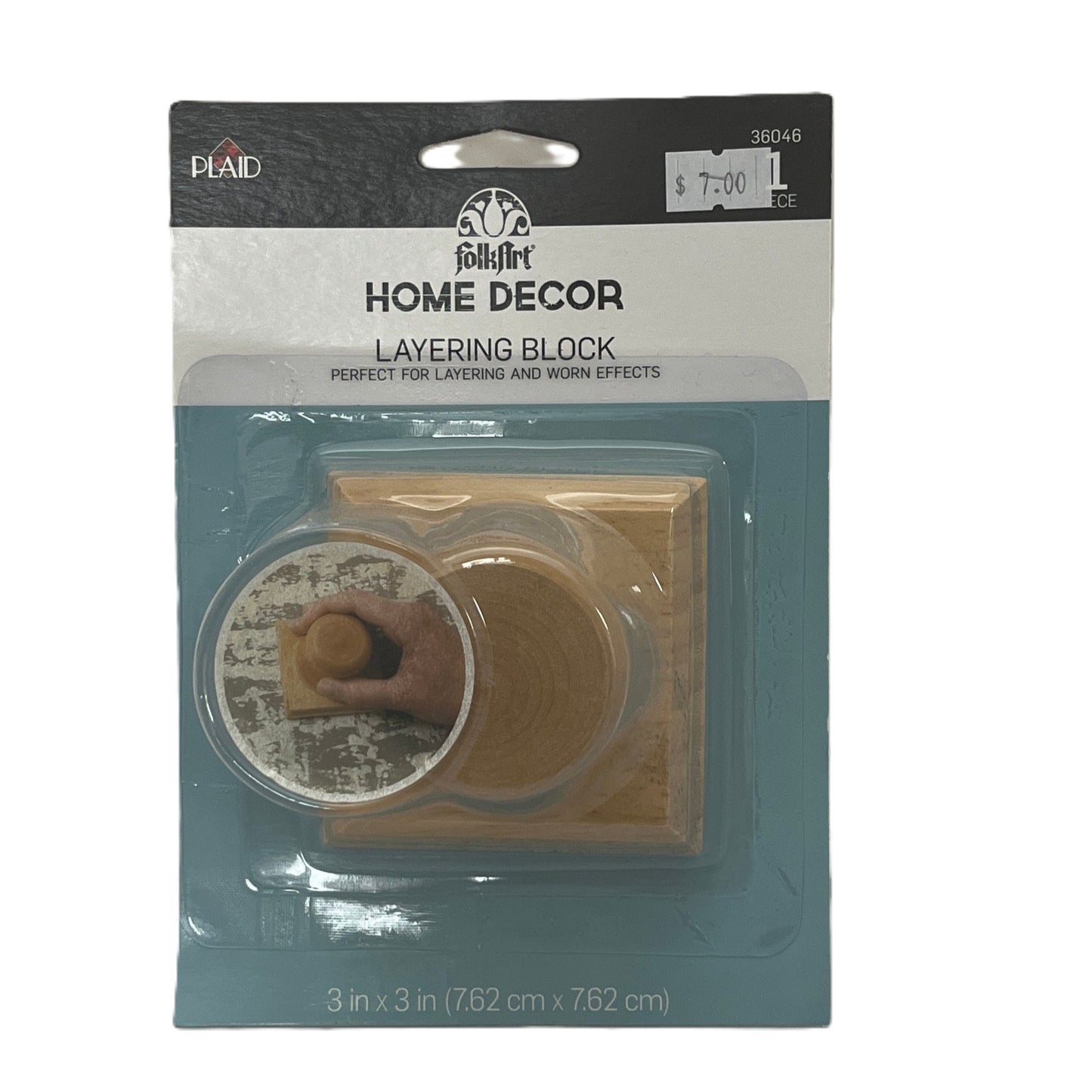 FolkArt Home Decor Layering Block packaging on a white background