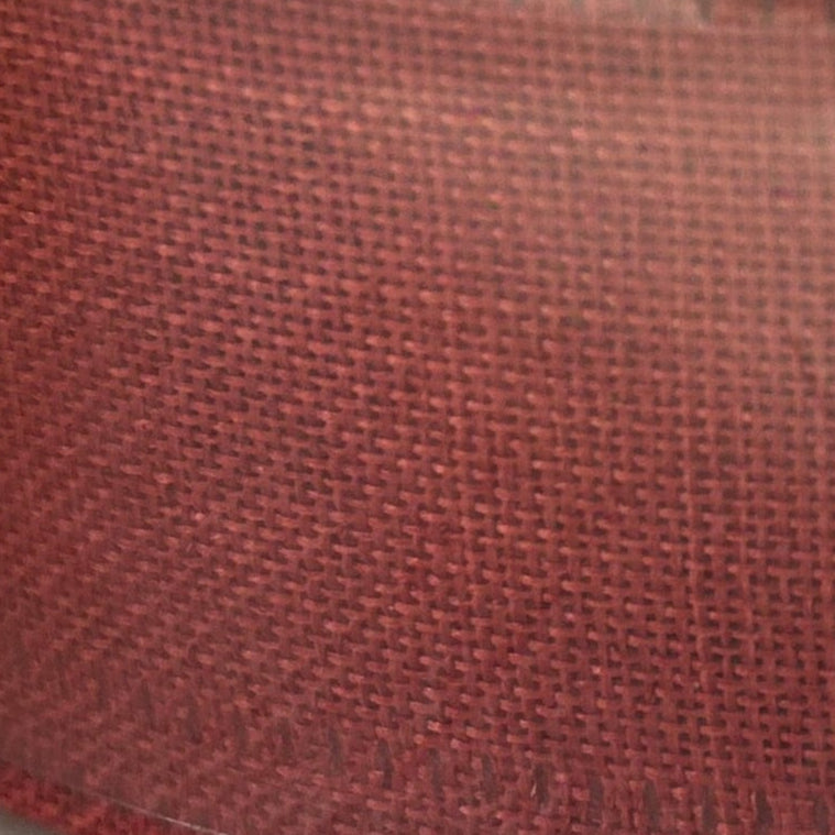 Close-up of a textured red fabric