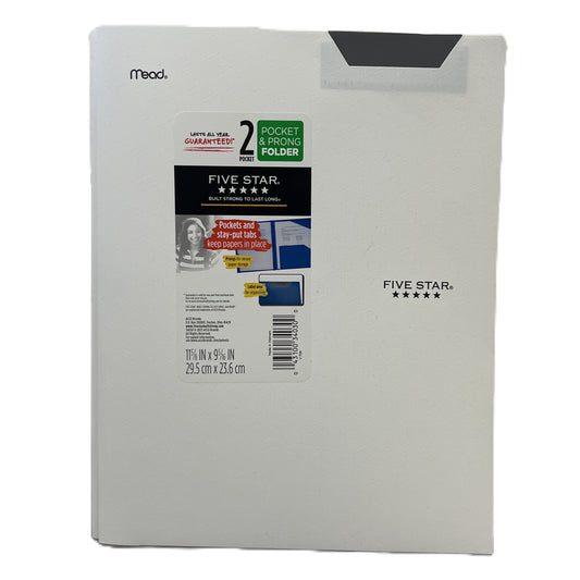 Five Star two-pocket folder packaging on a white background