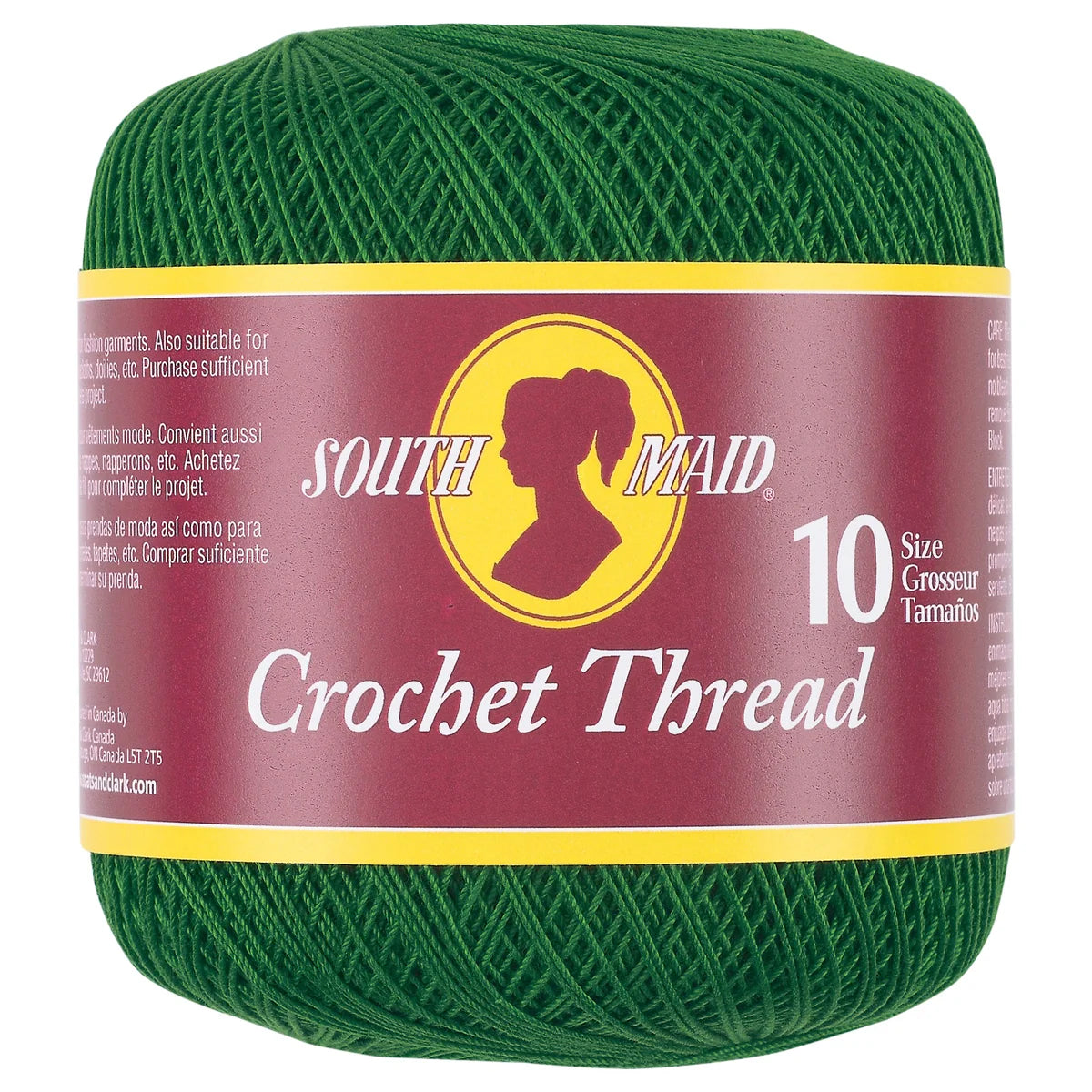 South Maid Crochet Thread Size 10 - Myrtle Green