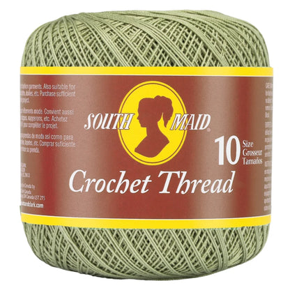 South Maid Crochet Thread Size 10 - Frosty Green