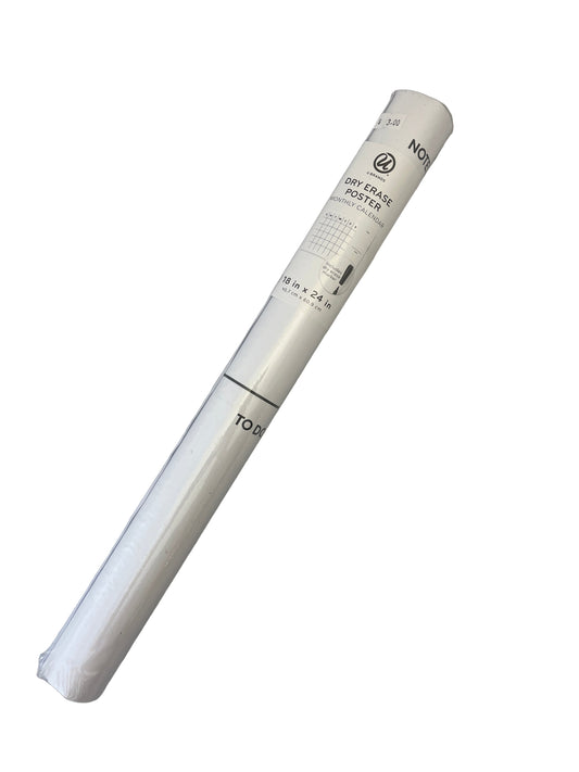 White cylindrical object with text on a gray background