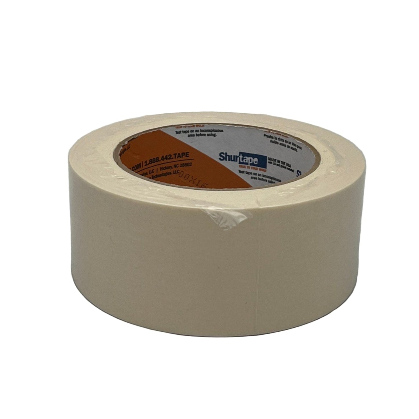 Roll of Shurtape tape on a white background