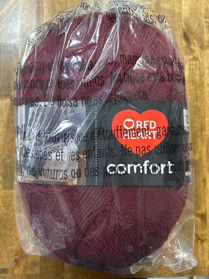 Red Heart Comfort Huge Yarn Skein - Burgundy / Wine 1000g