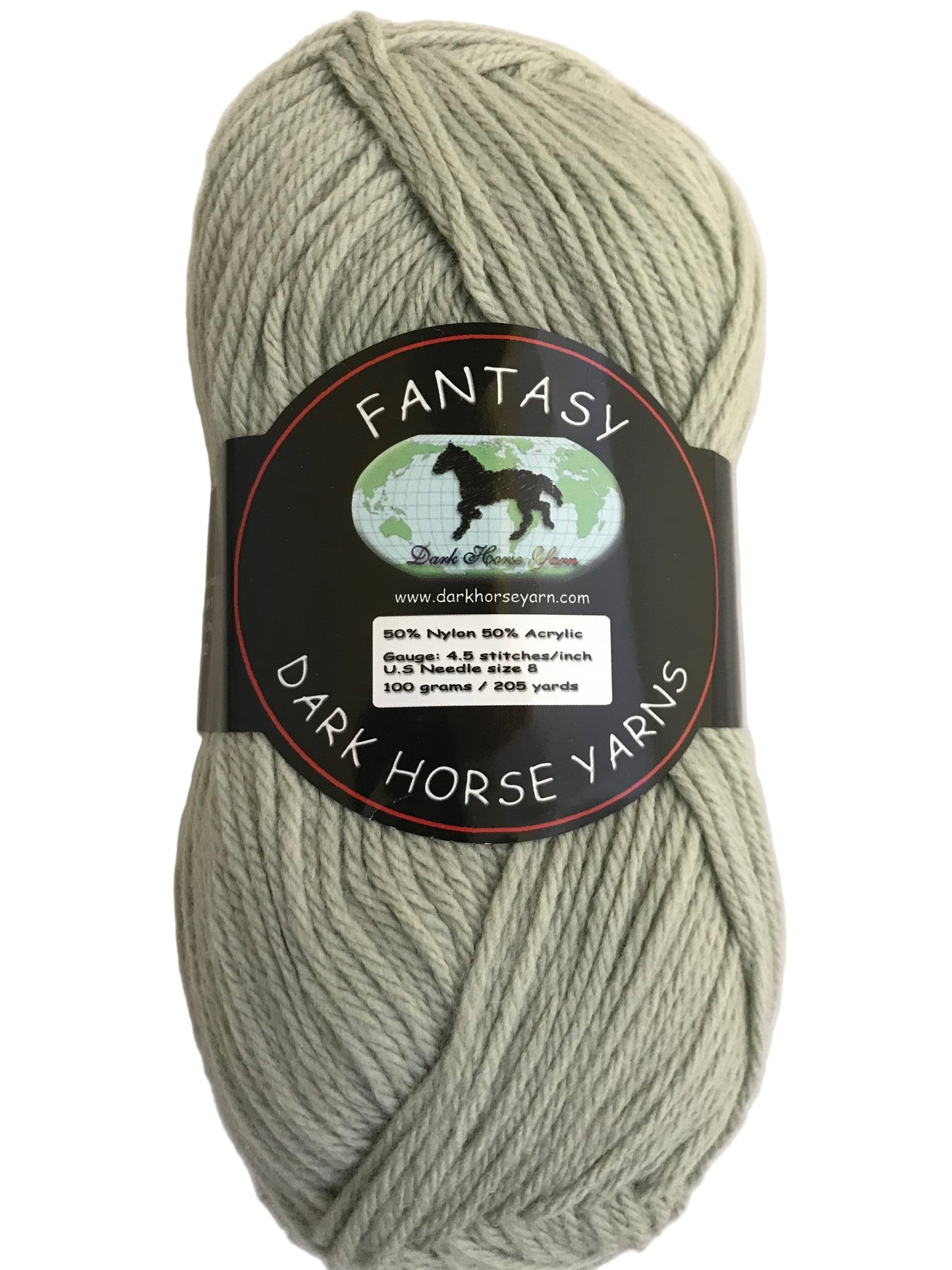 Ball of yarn with a 'Dark Horse Yarns' label on a white background