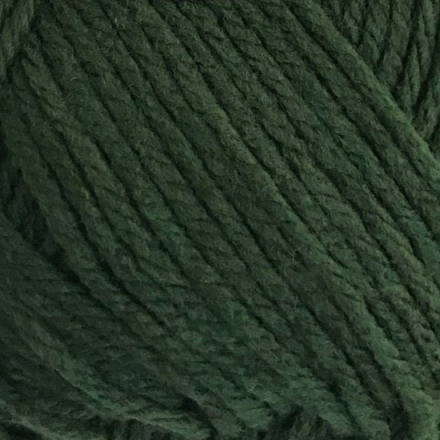 Close-up of dark green yarn