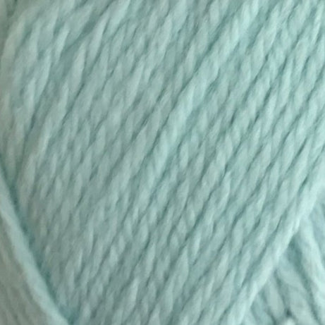 Close-up of light blue yarn texture