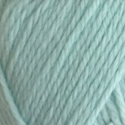 Close-up of light blue yarn texture