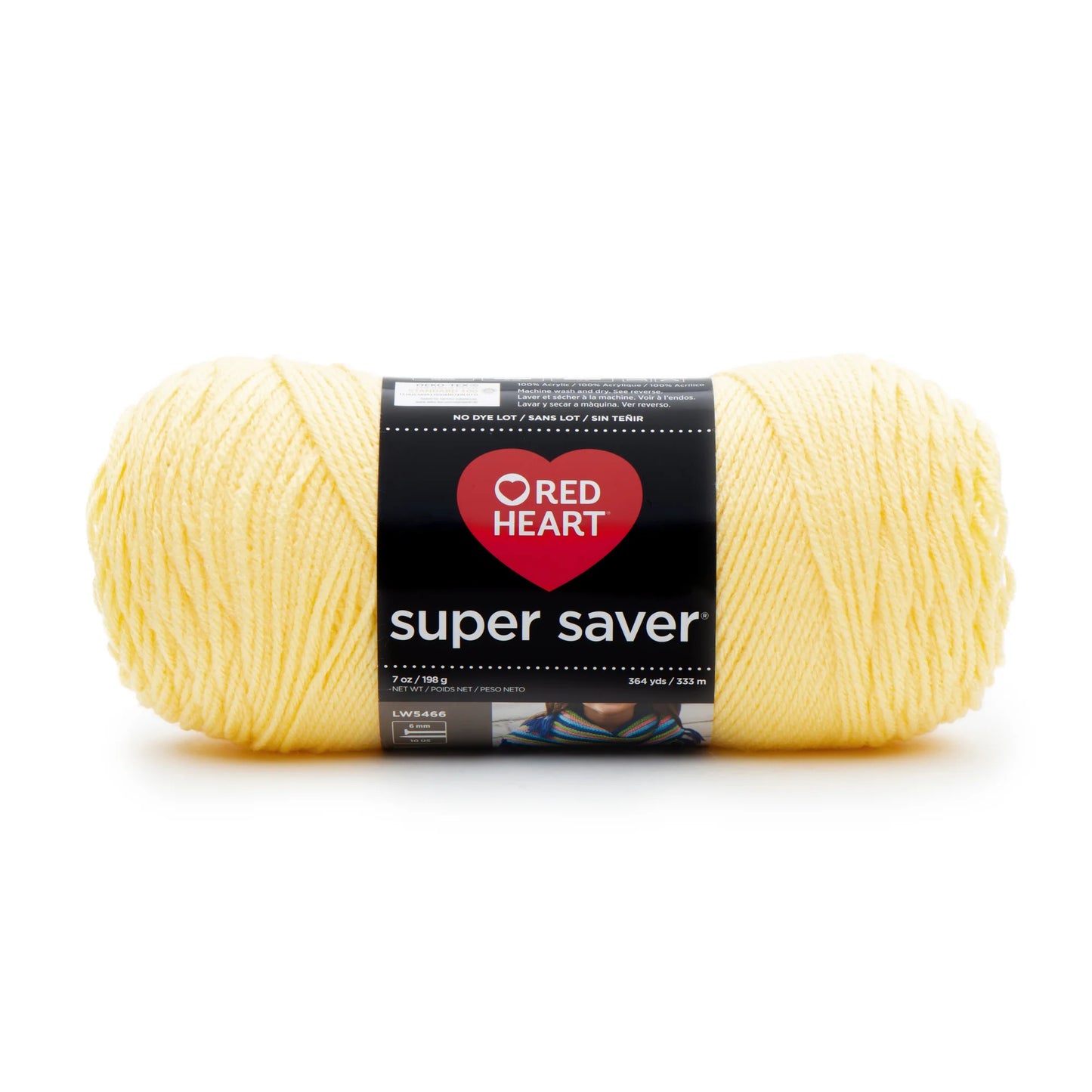 Red Heart Super Saver Yarn Skein - Lemon 7 oz