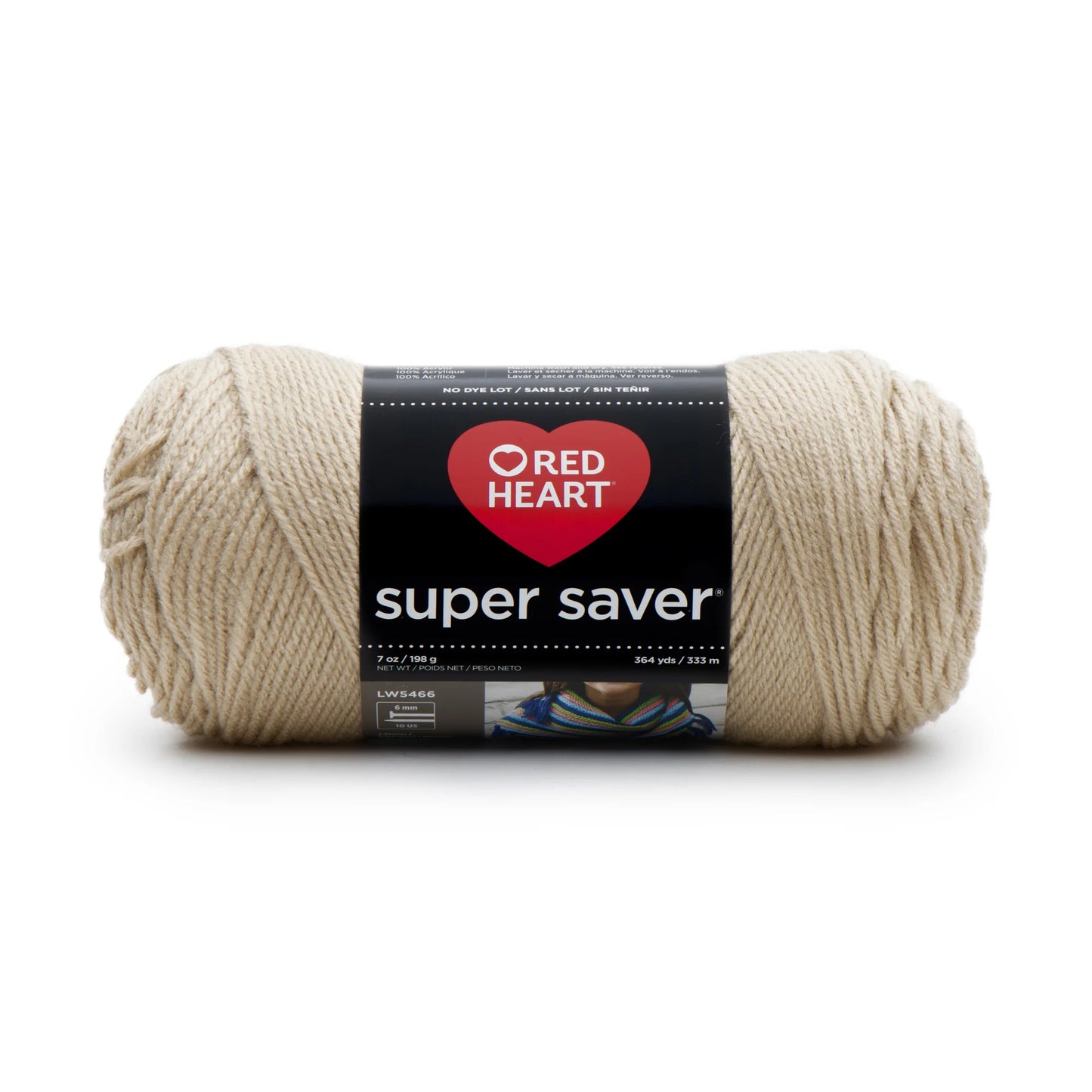 Red Heart Super Saver Yarn Skein - Buff 7 oz