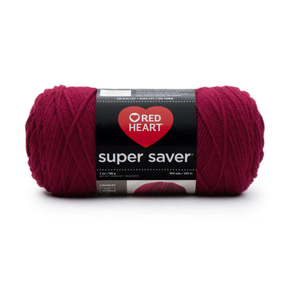 Red Heart Super Saver Yarn Skein - Burgundy 7 oz