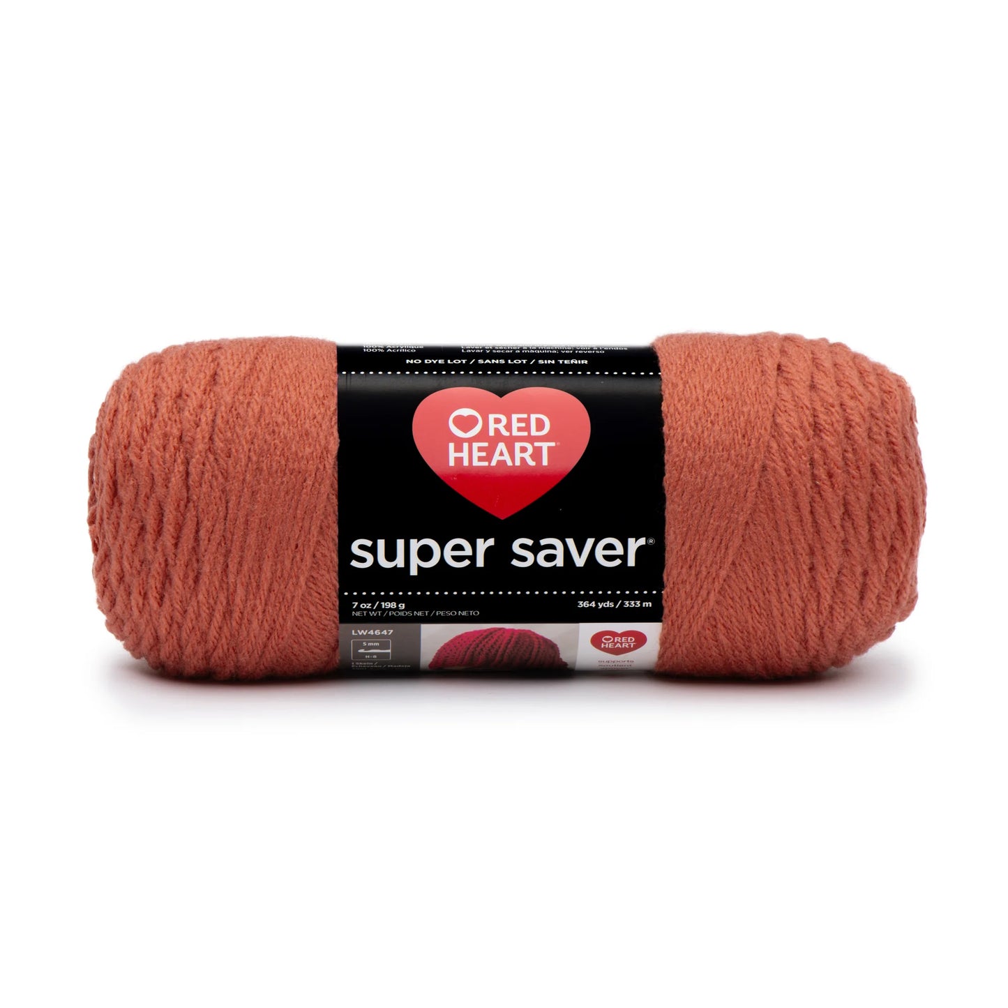 Red Heart Super Saver Yarn Skein - Coral 7 oz