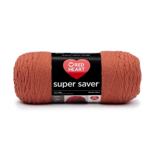 Red Heart Super Saver Yarn Skein - Coral 7 oz