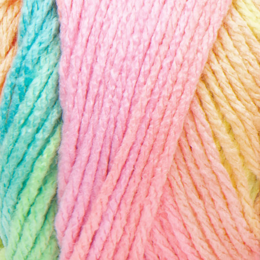 Red Heart Super Saver Stripes Yarn Skein - Retro Stripe 5oz