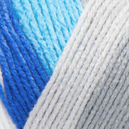 Red Heart Super Saver Stripes Yarn Skein -Calm Stripe 5oz