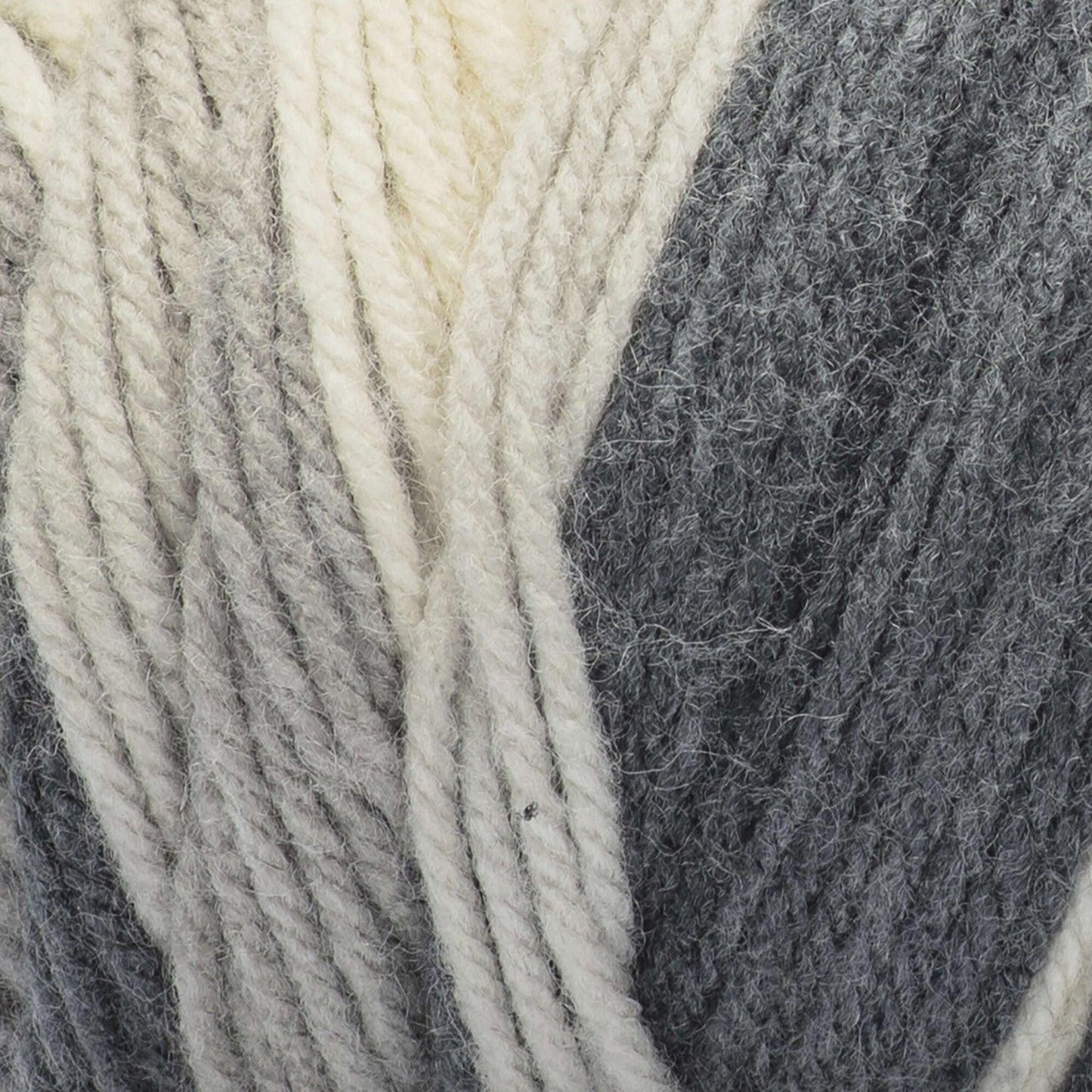 Red Heart Super Saver Stripes Yarn Skein - Newsprint Stripe 5oz