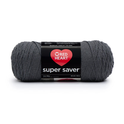 Red Heart Super Saver Yarn Skein - Charcoal 7 oz