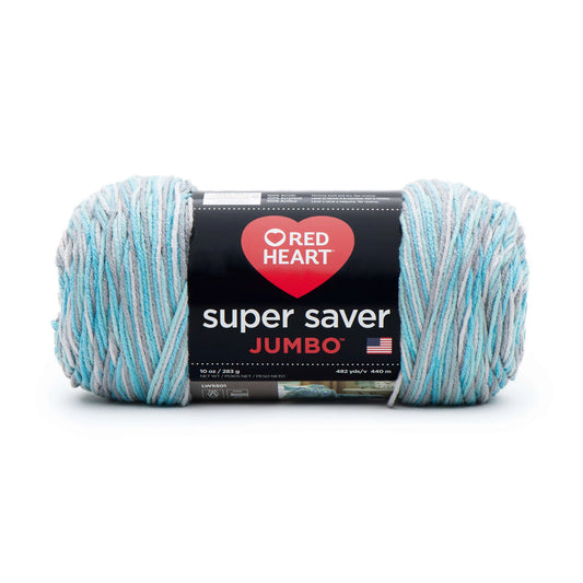 Red Heart Super Saver Jumbo  Yarn Skein - Icelandic 10 oz