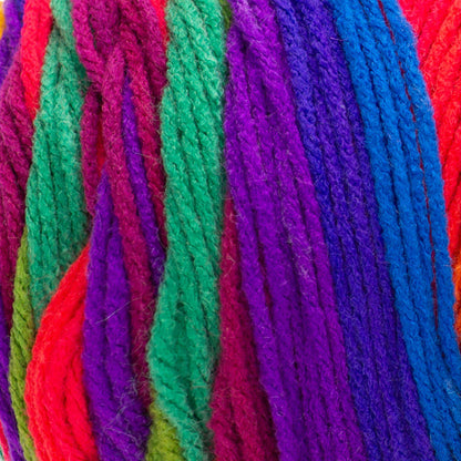 Red Heart Super Saver Jumbo Stripes Yarn Skein - Favorite Stripe 10 oz