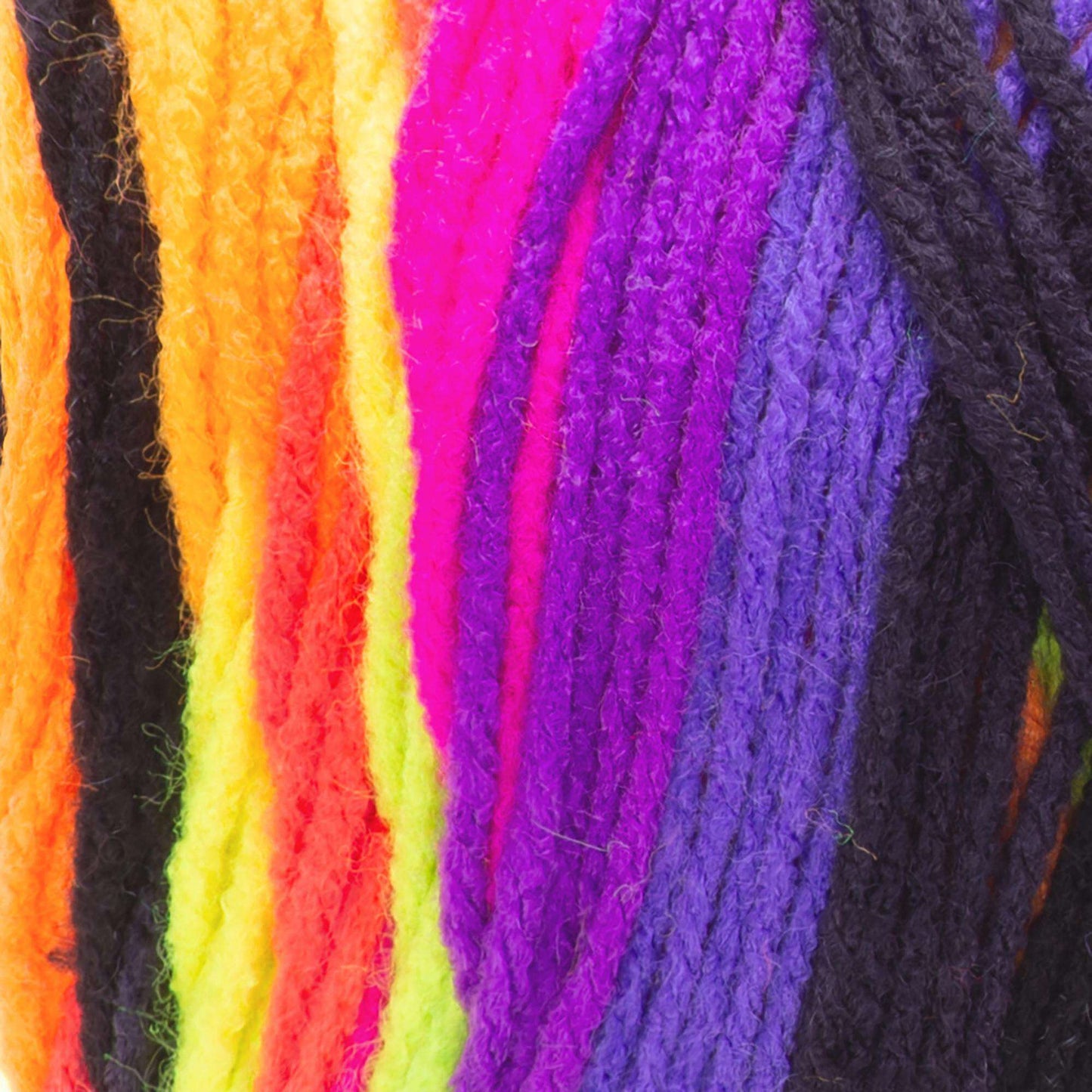 Red Heart Super Saver Jumbo Stripes Yarn Skein - Bright Stripe 10 oz