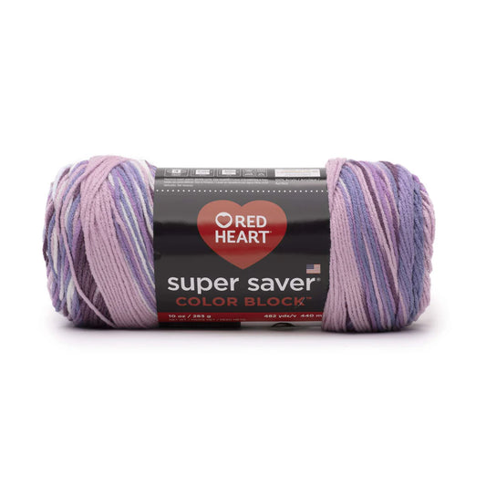Ball of yarn with Red Heart label on a white background