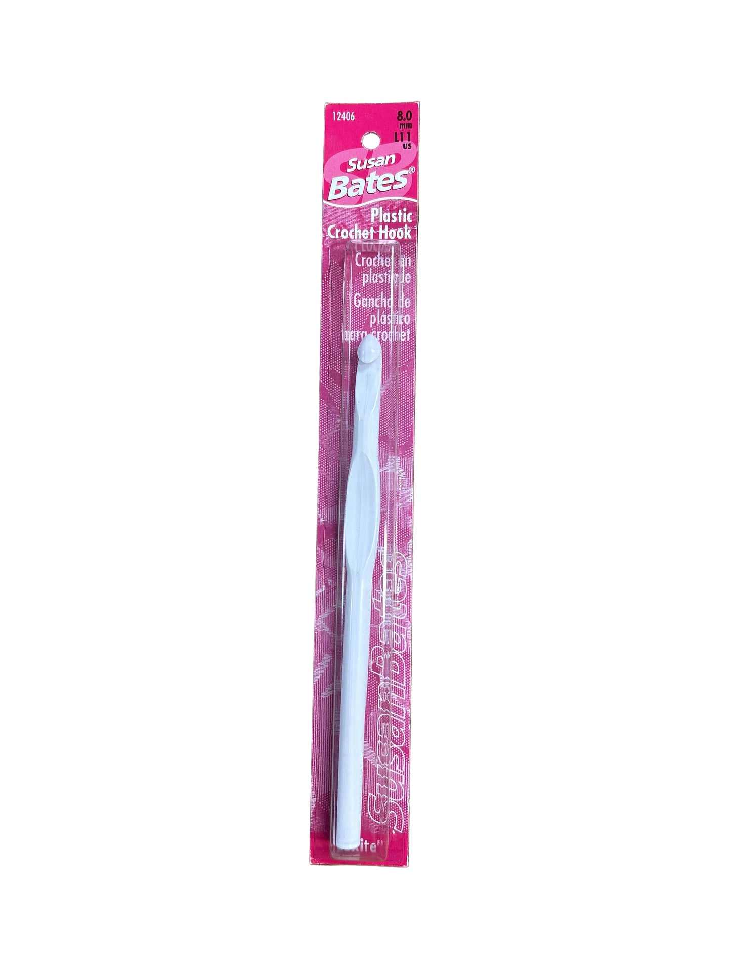 Luxite 5.5" Plastic Crochet Hook - L/11 (8 MM)