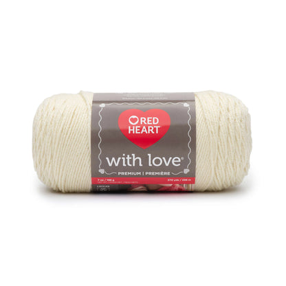 Red Heart With Love Yarn Skein - Aran 7 oz
