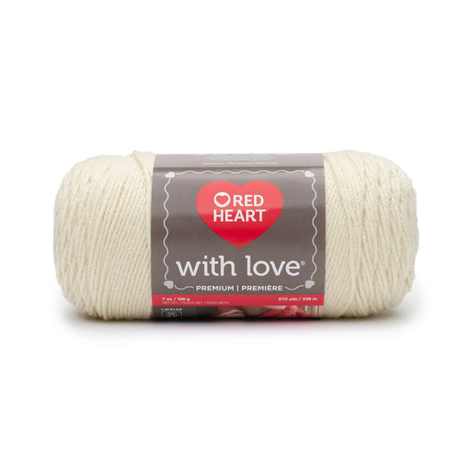 Red Heart With Love Yarn Skein - Aran 7 oz