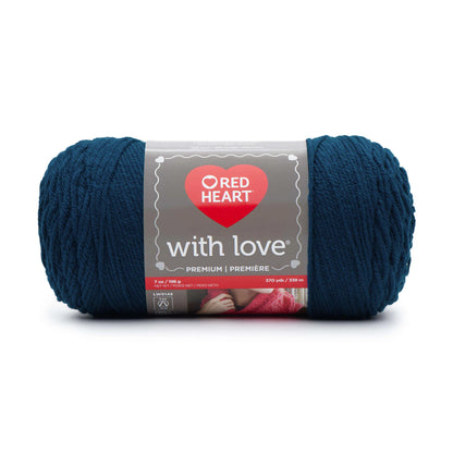 Red Heart With Love Yarn Skein - Peacock 7 oz