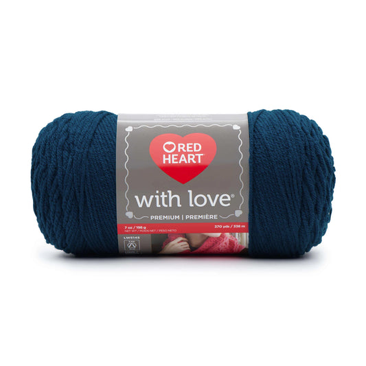 Red Heart With Love Yarn Skein - Peacock 7 oz