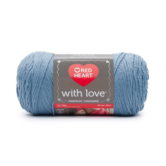 Red Heart With Love Yarn Skein - Bluebell 7 oz