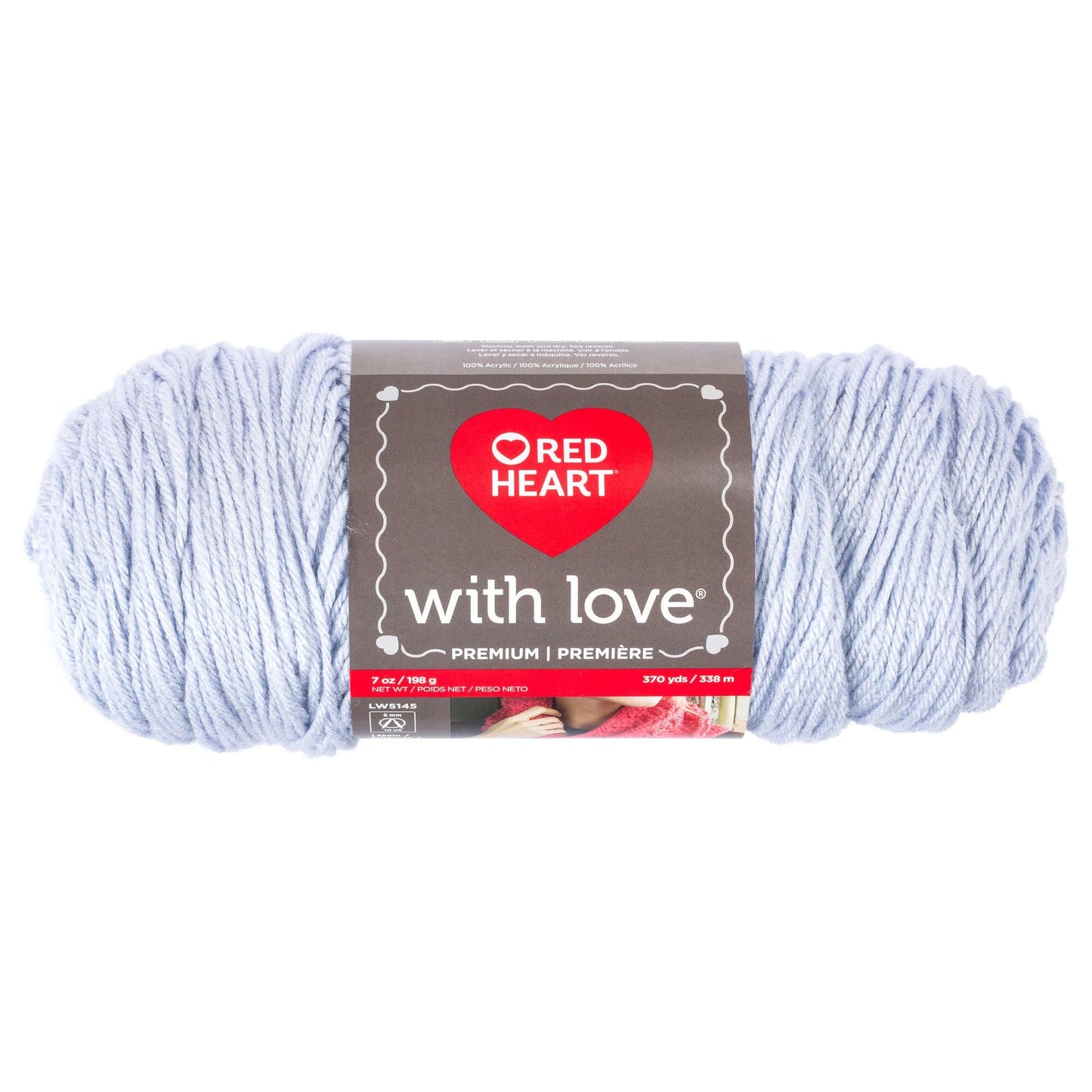 Red Heart With Love Yarn Skein - Oxford 7 oz