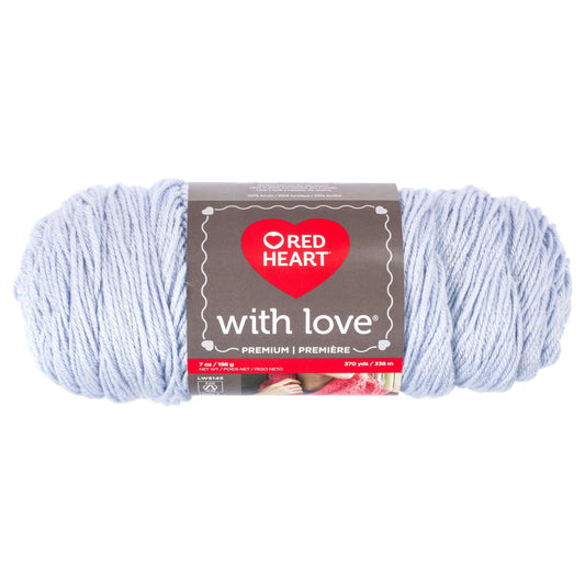 Red Heart With Love Yarn Skein - Oxford 7 oz