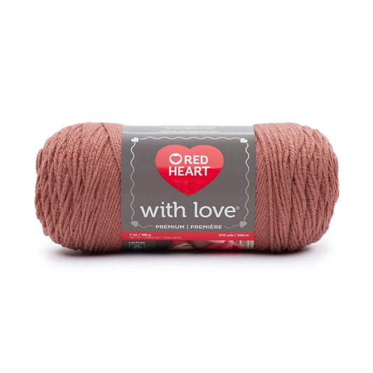 Red Heart With Love Yarn Skein - Terracotta 7 oz