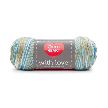 Red Heart With Love Yarn Skein - Beachy