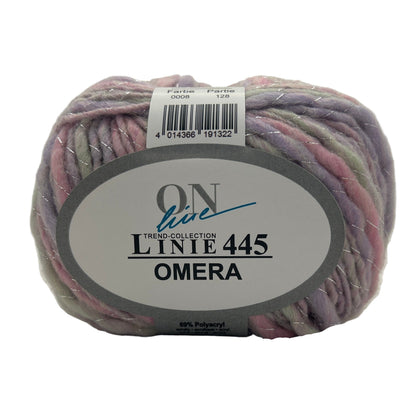 Ball of yarn with a label on a white background
