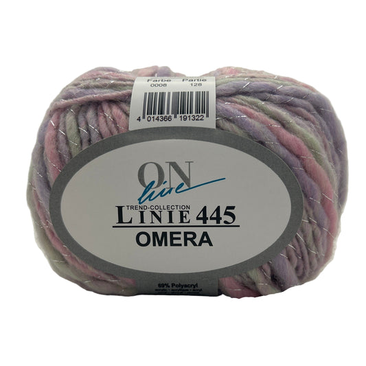 Ball of yarn with a label on a white background